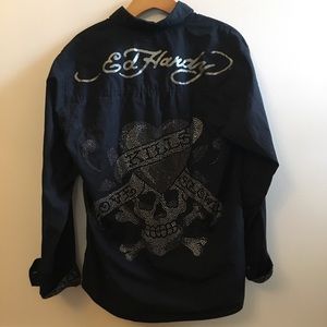 Ed Hardy ‘Love Kills Slowly’ Button Down Shirt